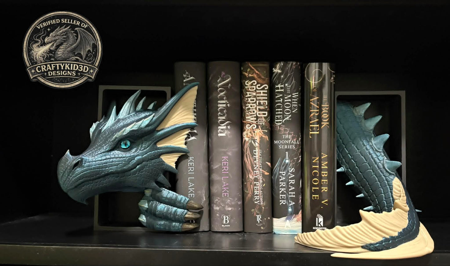 Water Dragon Head and Tail Booknook Set