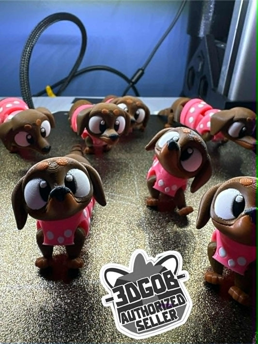 Cute Articulated Sausage Dog