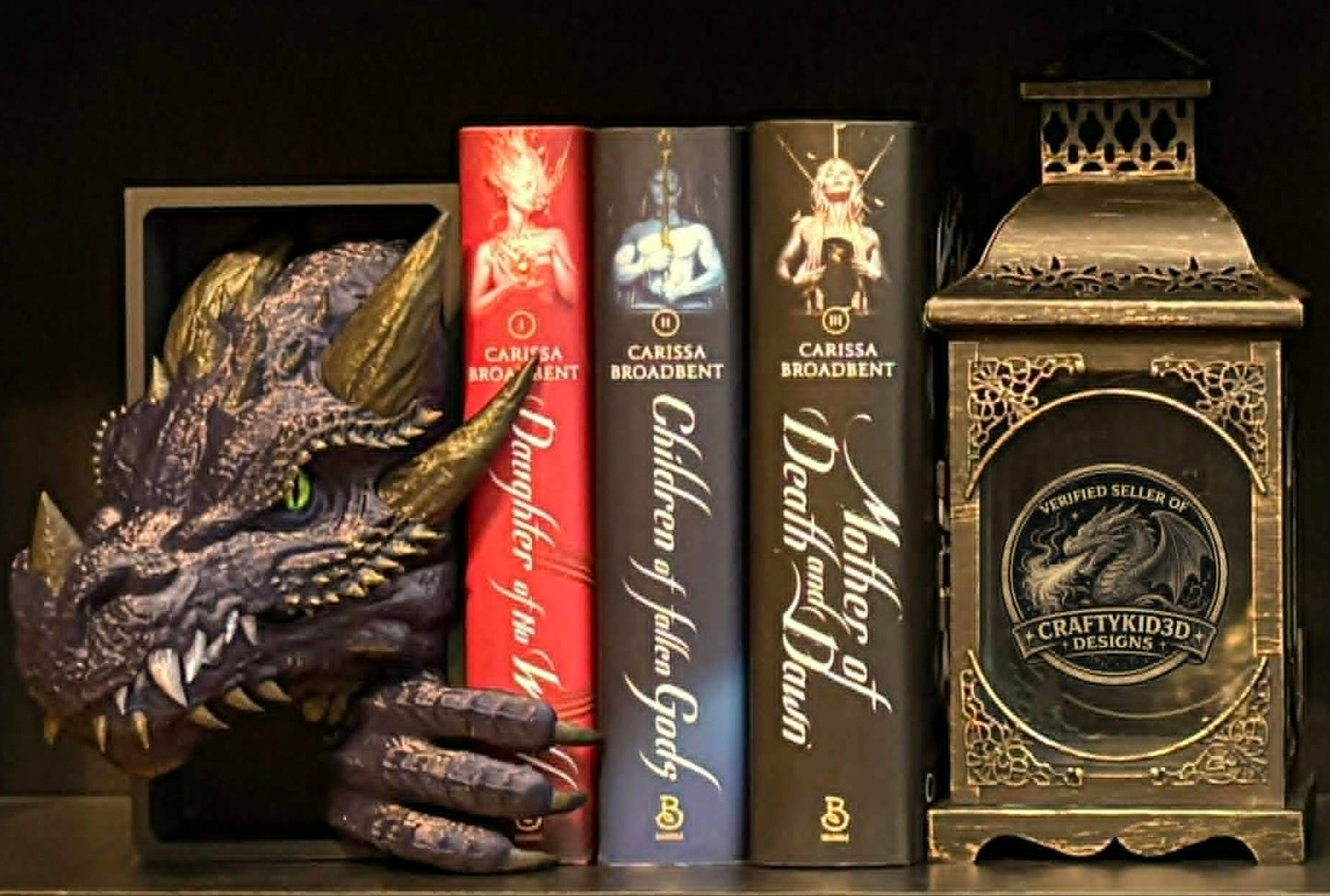 Blue Dragon Hand Painted