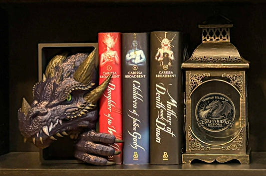 Blue Dragon Hand Painted