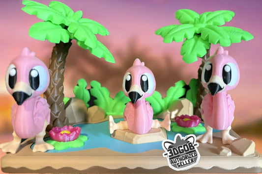 Flamingo beach day